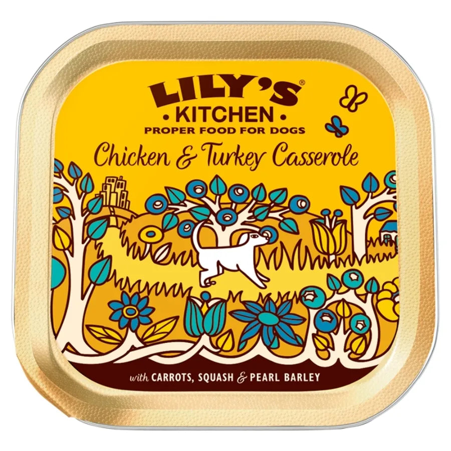 Lilys Kitchen Dog Tray Chicken & Turkey Casserole