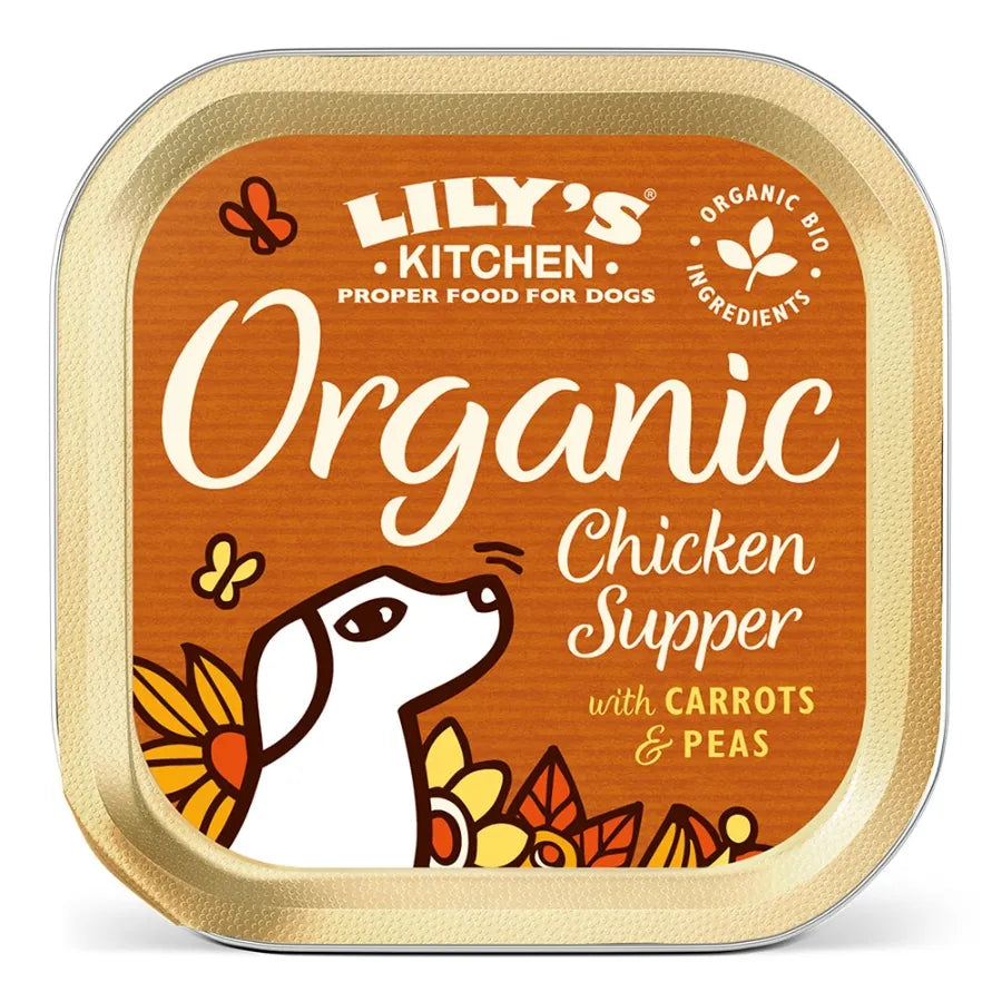 Lilys Kitchen Dog Tray Organic Chicken Supper