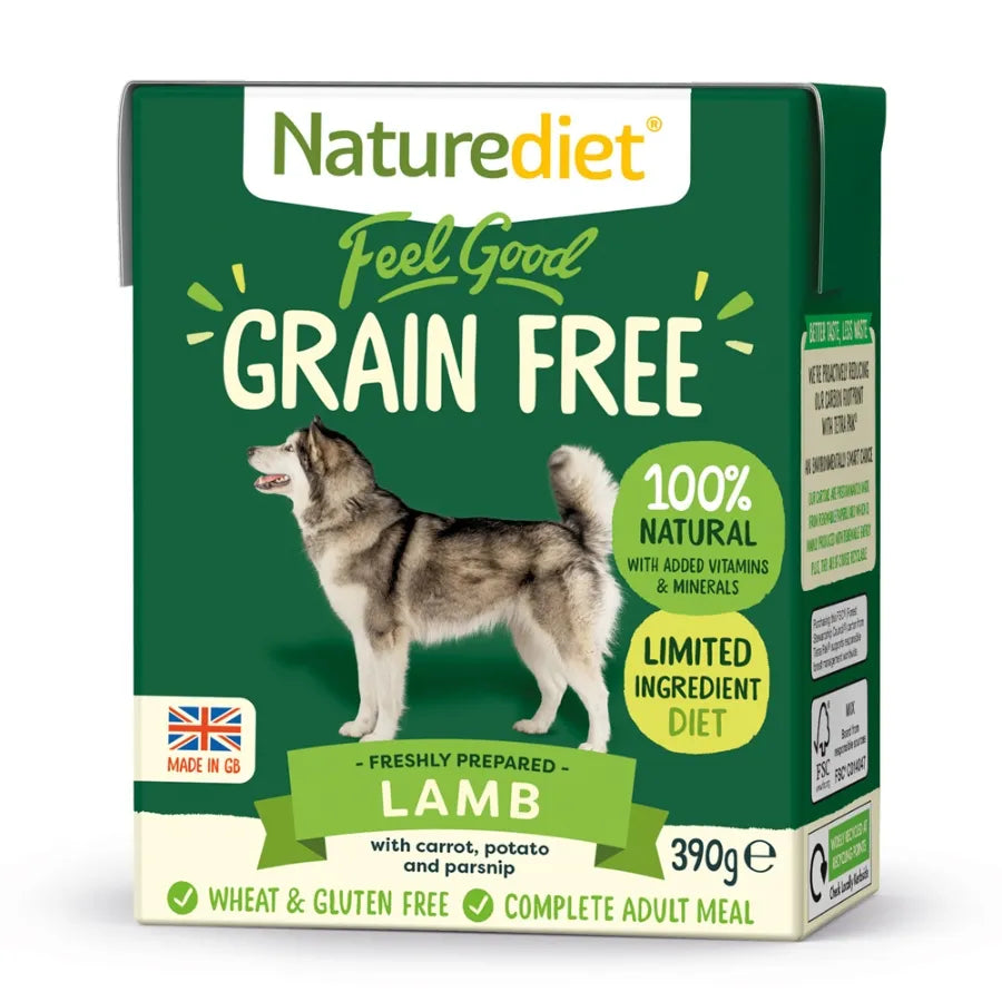 Naturediet Dog Feel Good Grain Free Lamb Tetra Pack