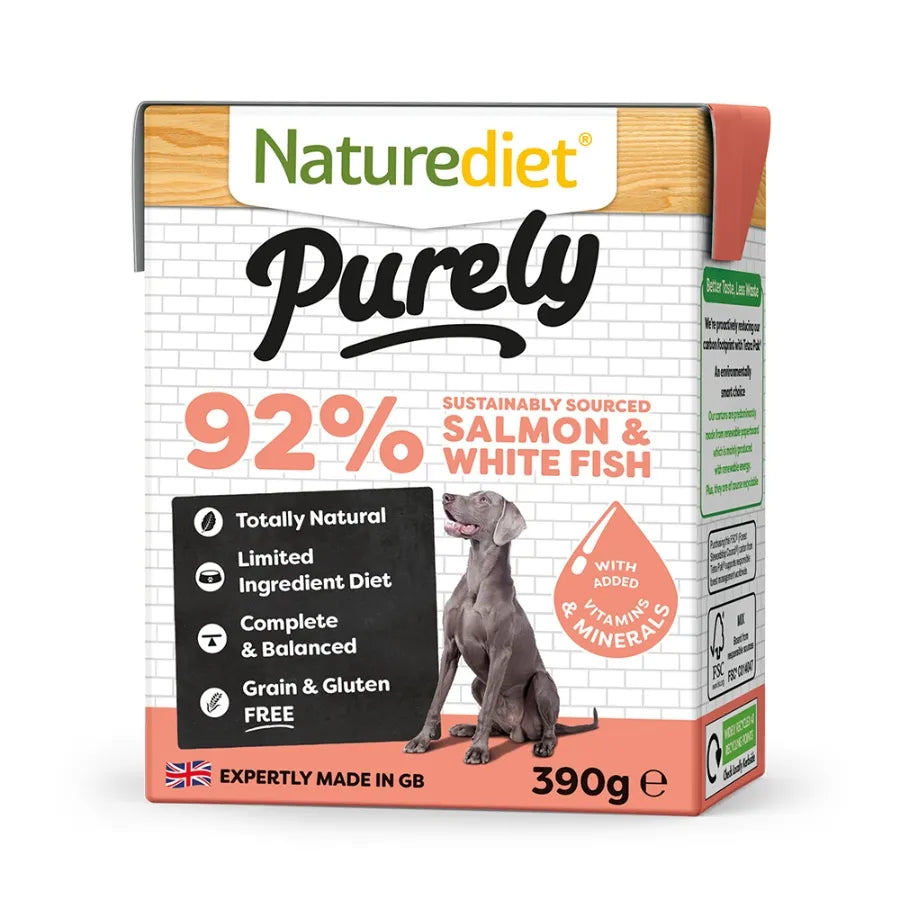 Naturediet Dog Purely Salmon & White Fish Tray