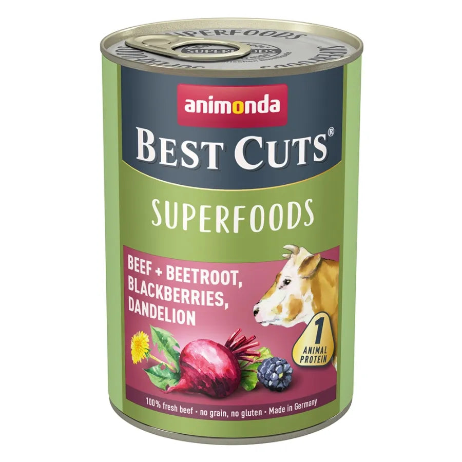 Animonda Adult Dog Best Cuts Superfoods Beef/Beetroot/Blackberries/Dandelion