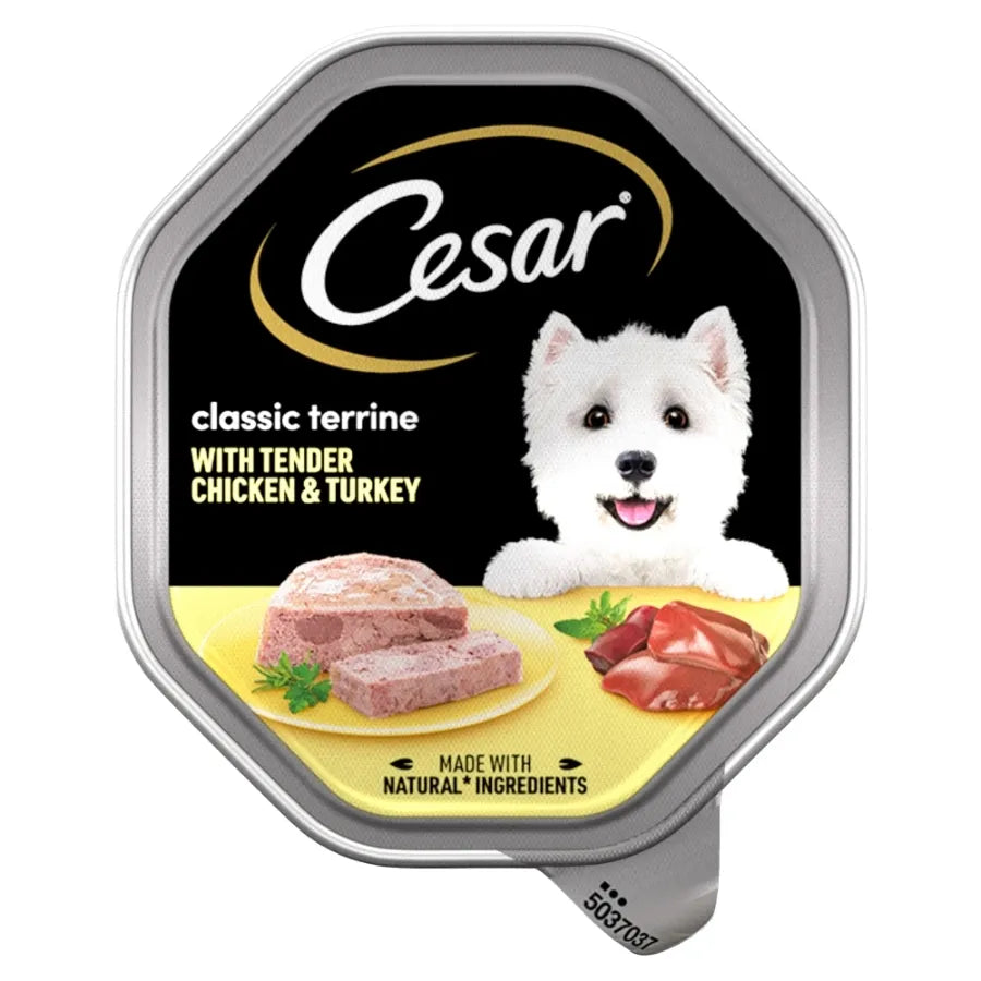 Cesar Dog Classic Terrine with Chicken and Turkey
