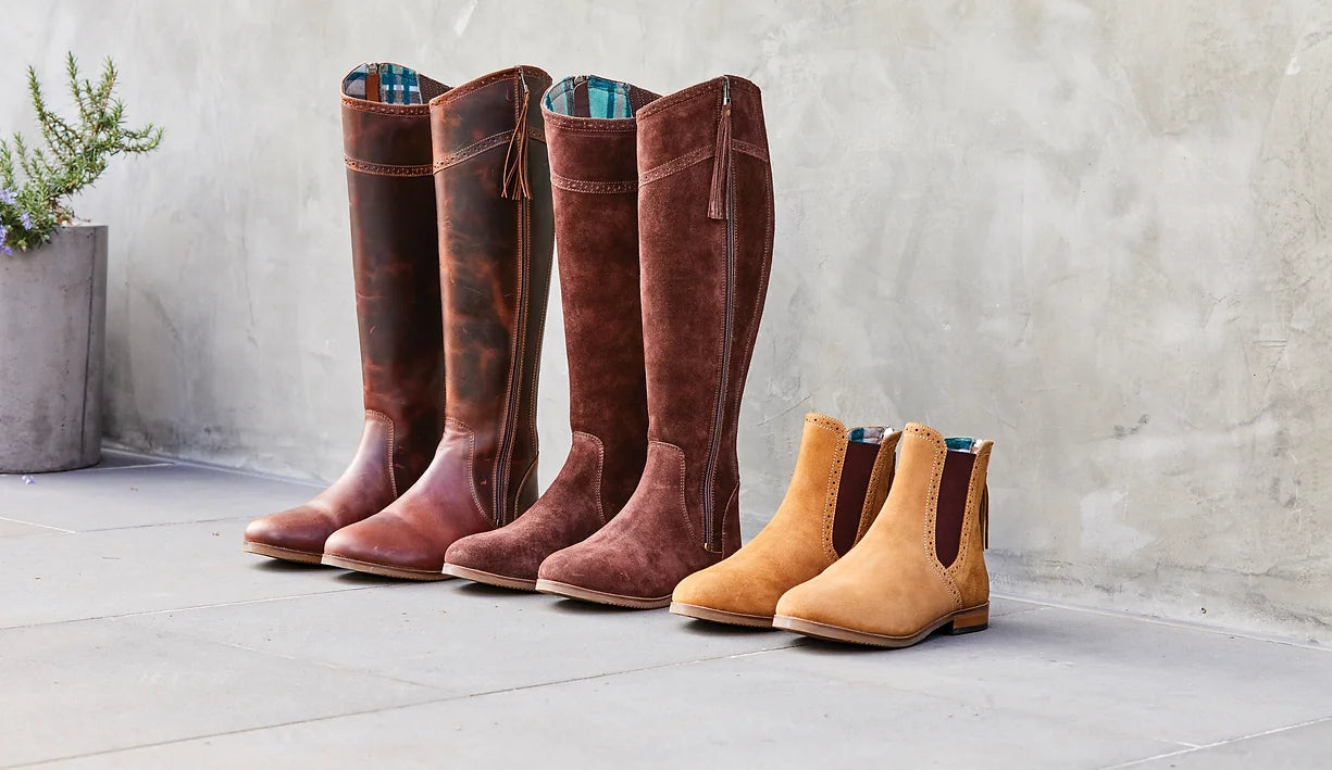 Shop riding, yard and country boots.